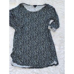 J. Jill Wearever Collection XS Design Roll Up Tunic Top. Pretty, Comf